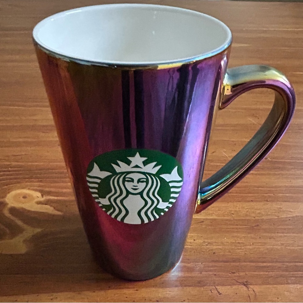 Starbucks Iridescent Rainbow Coffe Mug 16floz